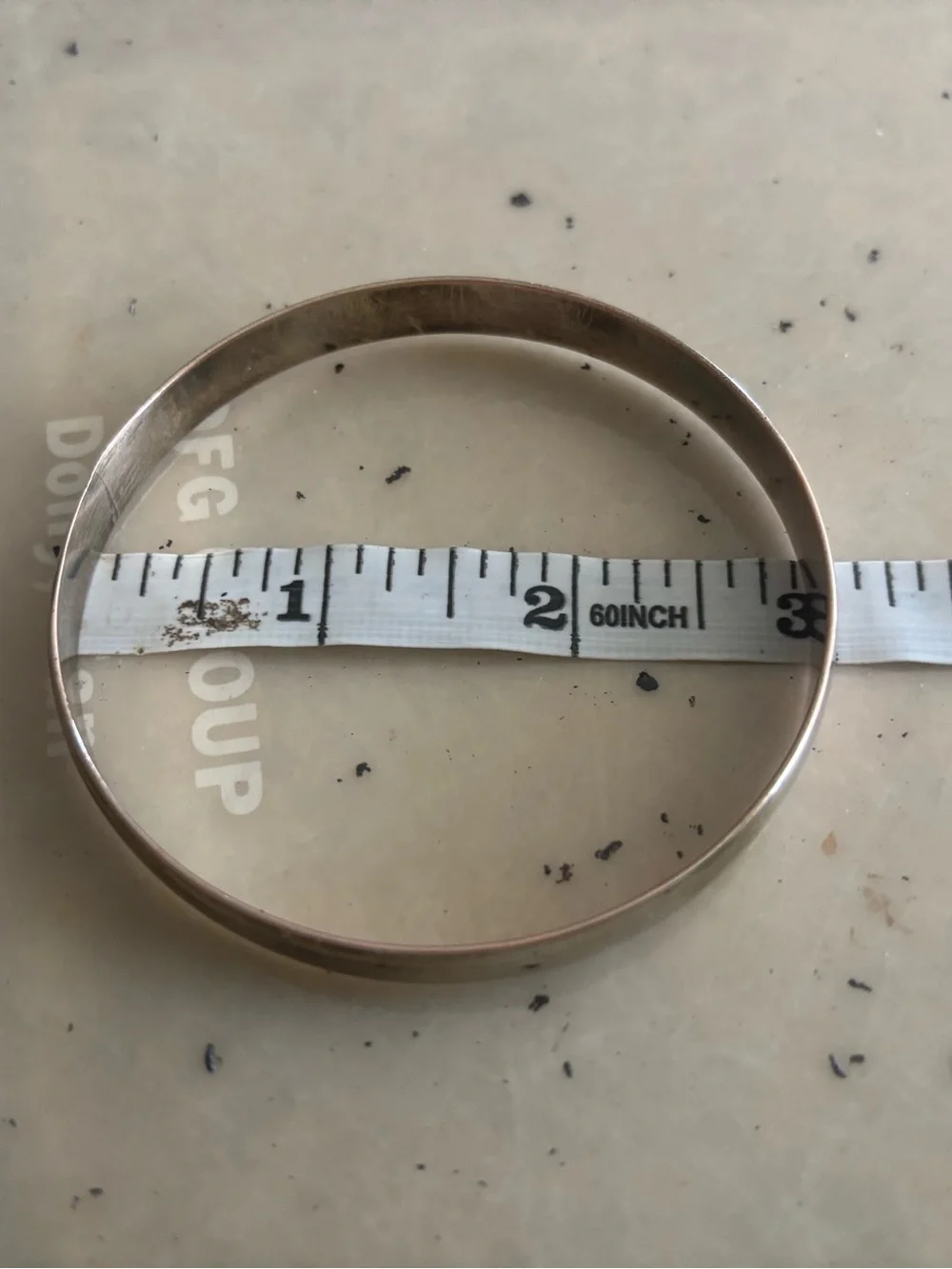 Silver Bangle-9.5” - Picture 2 of 4